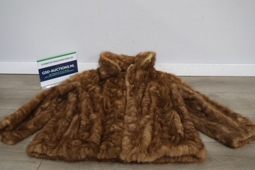 Afbeelding van Vintage Bruine Bontjas