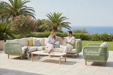 Afbeelding van HUG loungeset Champagne  310*220*90*h75cm -nieuw in doos