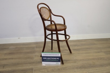 Afbeelding van Antieke Thonet Barkruk
