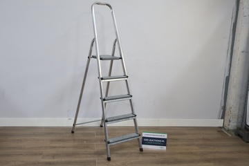 Afbeelding van Aluminium huishoudtrap met 4 treden