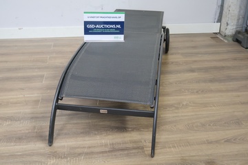 Afbeelding van Zwarte Aluminium Ligstoel