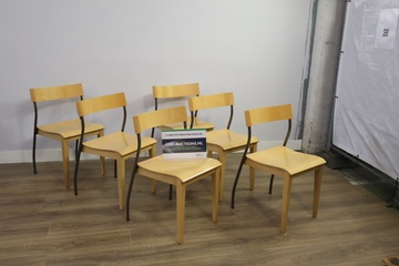 Afbeelding van Set van 6 Ikea 90s Nordisk stoelen
