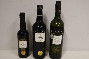 Afbeelding van Set van drie flessen sherry
