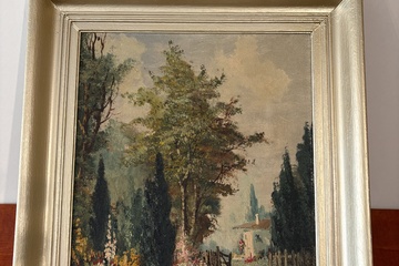 Afbeelding van Een klassiek gesigneerd Landschapsschilderij  olieverf