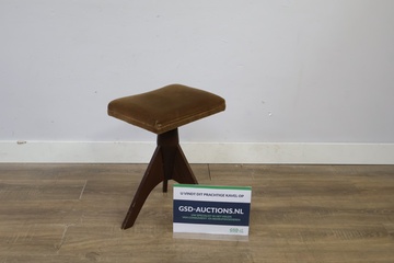 Afbeelding van Vintage houten pianokrukje - Art Deco