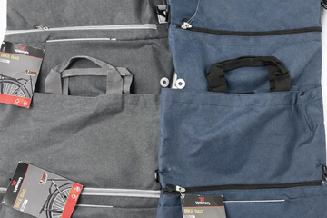 Afbeelding van Set van 4 Walfort fietstassen 18L – grijs en blauw