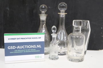Afbeelding van Set van 4 Glazen Karaffen''