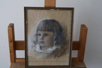 Afbeelding van Tekening van kind in lijst'