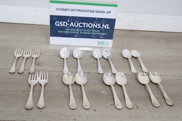 Afbeelding van Set verzilverd bestek