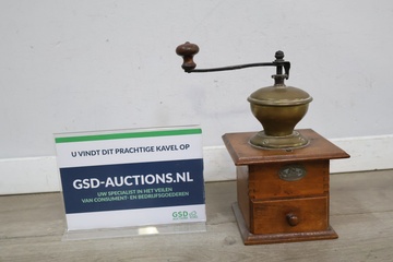 Afbeelding van Vintage houten koffiemolen
