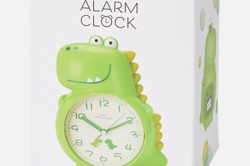 Afbeelding van Klok met alarm - Voor kinderen - Dino - Groen