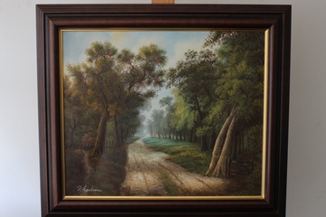 Afbeelding van Landschapsschilderij gesigneerd P. Roelson