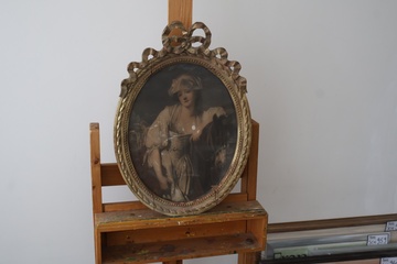 Afbeelding van Brocante Artprint in Antieke Lijst