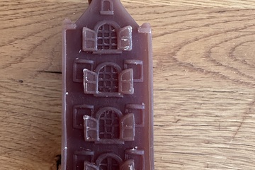 Afbeelding van Kaarsen huisje Amsterdamse grachten kaars