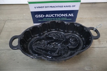 Afbeelding van Gietijzeren kreeftvormige bakvorm