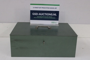 Afbeelding van Groene metalen geldkist