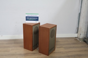 Afbeelding van Set van 2 houten Vintage luidsprekers - Jaren '60