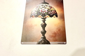Afbeelding van Tiffany lamp als  Metalen muurplaat