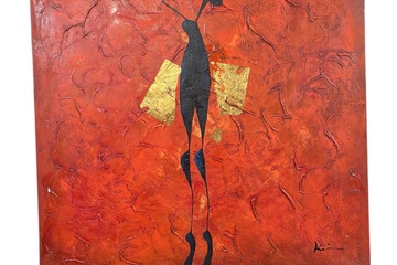 Afbeelding van Moderne grote schilderij 80X80cm