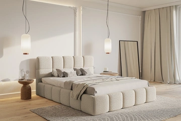 Afbeelding van Cloudy Legend 2 gestoffeerd bed 180x200 cm - Wit