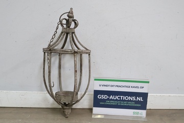 Afbeelding van Decoratieve Smeedijzeren hanglampenrek