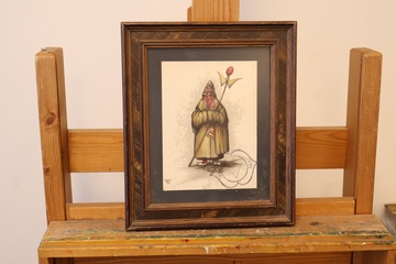 Afbeelding van Schilderij van een Sjamaan - 19e eeuw