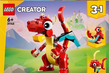 Afbeelding van LEGO Creator 3in1 Rode draak - 31145