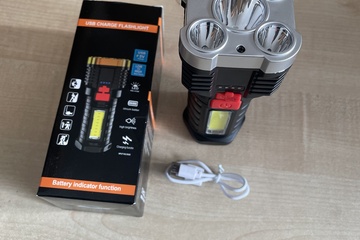 Afbeelding van Zaklamp LED oplaadbaar Nieuwe