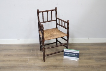Afbeelding van Antieke Bobbin fauteuil'