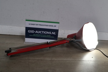 Afbeelding van Vintage verstelbare bureaulamp met metalen arm
