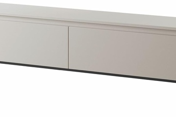 Afbeelding van Selsey TV Meubel 175 cm kasjmier met zwarte metalen poten