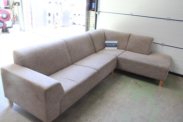 Afbeelding van Gestoffeerde Hoekbank - 205x90
