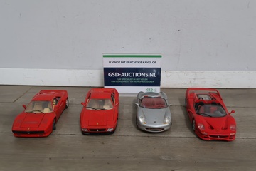 Afbeelding van Set van 4 schaalmodel Ferrari auto’s
