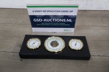 Afbeelding van Weerstation met thermometer, barometer en hygrometer