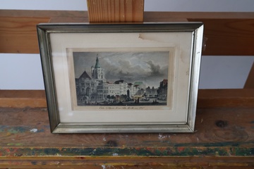 Afbeelding van Ingekaderde Prent 'Der Alte Markt um 1876'