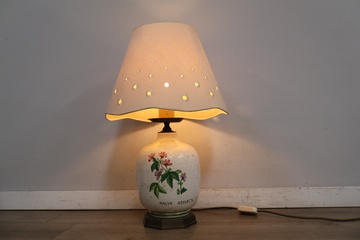 Afbeelding van Elegante tafellamp met Porseleinen/Messing base