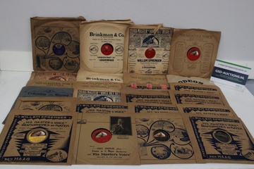 Afbeelding van Mix van diverse grammofoonplaten in hoes