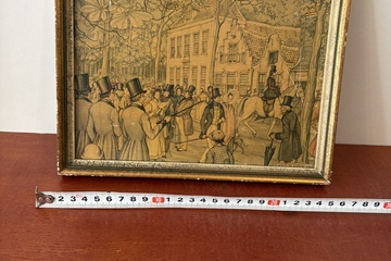 Afbeelding van Oude ets  Schilderij Anton Pieck
