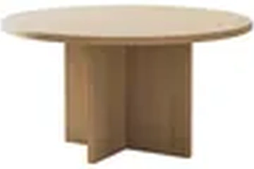 Afbeelding van Selsey Ovo - Ronde salontafel 76x76 cm, eikenlook, Lindberg