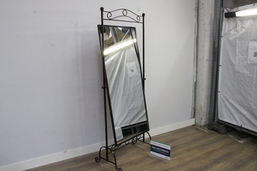 Afbeelding van Staande spiegel met metalen frame