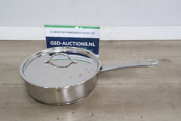 Afbeelding van Rvs steelpan met deksel