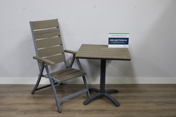 Afbeelding van Tuinset met tuinstoel en tafel