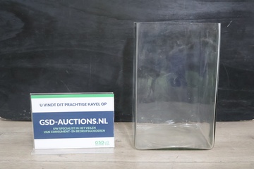 Afbeelding van Rechthoekige glazen vaas''