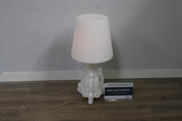 Afbeelding van Witte decoratieve tafellamp
