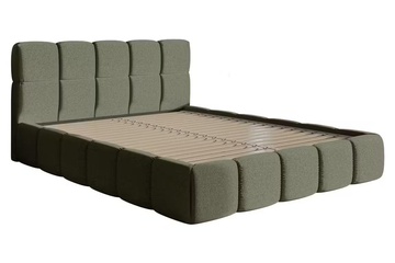 Image of Gestoffeerd bed CLOUDY - Olijfgroen - 200L x 180B