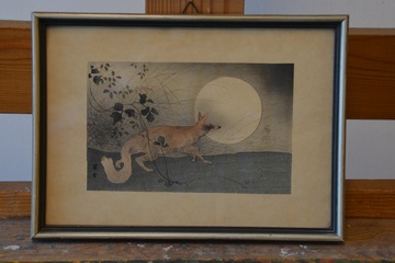 Afbeelding van Repro van 'Maan vd Musashi-vlakte' v. T. Yoshitoshi