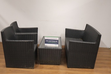 Afbeelding van 4-Delige wicker loungeset - Tuinset