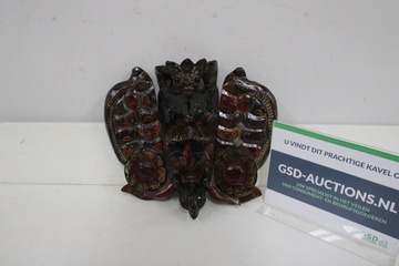 Afbeelding van Houten decoratief wandmasker