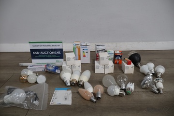 Afbeelding van Diverse lampen en gloeilampen set Philips, Osram, Energizer