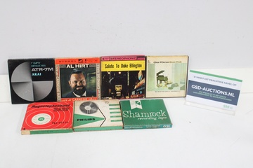 Afbeelding van Vintage bandrecorder spoelen en tapes